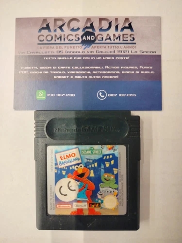 Sesame Street Elmo In Grummerland Game Boy Nintendo GB Solo Cartuccia Loose
